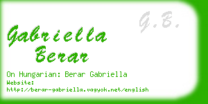 gabriella berar business card
